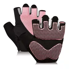 Guantes De Entrenamiento Sin Dedos Ajustables Talla M Rosa