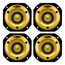 4 Super Tweeter Hinor Hst600 Hst 600 Trinyum 300wrms Dourado