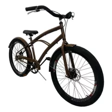 Bicicleta Beach Praiana Harley Freio Disco Com Pneu Flame