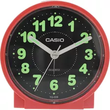 Reloj Despertador Casio Tq-228 Blanco,rojo,negro C/bateria