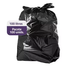 Saco De Lixo 100 Litros Super Resistente 100 Unidades