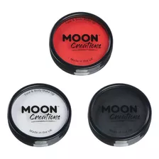 Moon Creations Pro Face & Body Paint - Juego De 3 Cacerolas