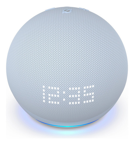 Amazon Echo Dot 5th Gen With Clock Con Asistente Virtual Alexa, Pantalla Integrada Blue 110v/240v