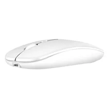 Mouse Sem Fio Recarregável Silencioso Bluetooth Ergonômico Cor Versão Aprimorada De Modo Duplo 221b (branco)