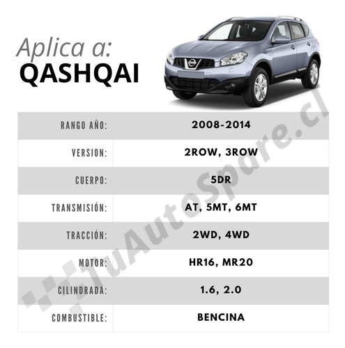 Amortiguador Delantero Nissan Qashqai 2008-2014, Derecho Foto 6