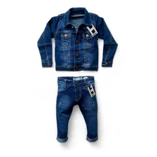 Jaqueta Jeans + Calça Jeans Infantil Menino