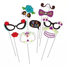 Accesorios Catrina Halloween Saca Tus Fotos 10 Pcs Big Party