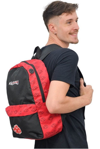 NARUTO-Akatsuki bolsa de peito vermelho nuvem para homens e mulheres,  mochila tiracolo, bolsa de ombro pequena, impermeável, casual, presente -  AliExpress