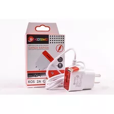 Cargador Rápido Ficha Usb C Kosmo 2a Usb Adicional X 10