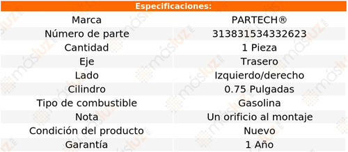 (1) Cilindro Rueda Tra Izq/der Cabrio 2.0l 4 Cil 95/99 Foto 5