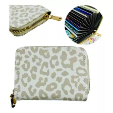 Carteira: Porta Cartão Animal Print (branco - Leopardo)