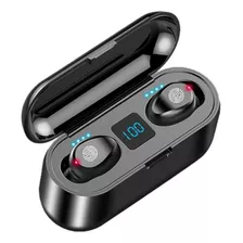 Audifono Inalambrico F9 Earbuds Negro Bluetooth Táctil