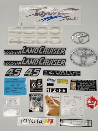 Foto de Toyota Land Cruiser 4.5/fj75/set De Emblemas Y Calcomanias
