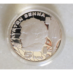 Ayrton Senna 20 Anos Da Morte Moeda Prata 925 5 Euros Ayrton Senna 20 Anos Da Morte Moeda Prata 925 5 Euros
