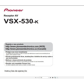 Receiver Pioneer Vsx D2s - Eletrônicos, Áudio e Vídeo no Mercado Livre