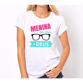Camiseta Feminina Com Menina Dos Olhos De Deus Camisetas E Blusas