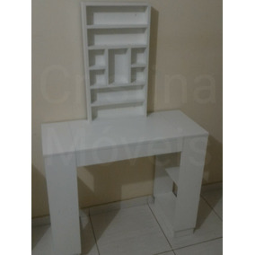 Mesa Manicure Com Prateleiras Laterais E Expositor Esmaltes