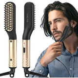 Cepillo Alisador De Barba Plancha De Pelo Eléctrico