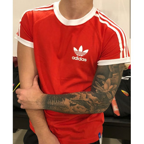 remera adidas retro roja