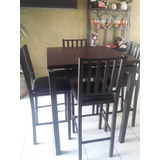Comedor Alto De Madera 4 Sillas - Artículos para Comedor en Mercado ... Comedor Alto De Madera 4 Sillas - Artículos para Comedor en Mercado ...
