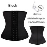 S - Black - Señoras Adelgazar Deporte De Látex De Cauch-0569