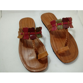 sandalias de couro cru femininas