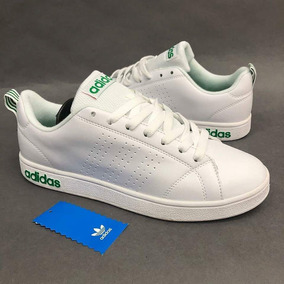 adidas neo blancas y verdes