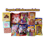 Paq. Dulces Para 30 Bolos Económicos, Incluye Bolsitas