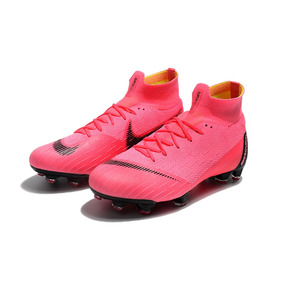 chuteira nike botinha rosa