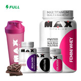 Kit Feminino Ganho De Massa Muscular - Max Titanium