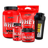 Combo Integral Medica Nutri Whey Protein Refil Bcaa Creatina