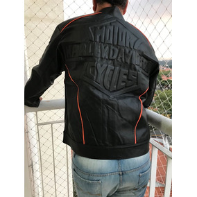 jaqueta de couro harley davidson masculina