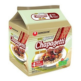 Chapaggeti Coreano Nongshim 4pzs Fideos De Frijol Negro