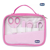 Set Higiene Chicco Tijera Alicate Lima Cepillo Uñas Nena