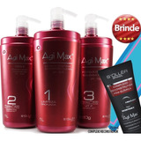 Kit Escova Progressiva Agi Max Kera-x 1000ml + Frete Gratis