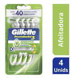 Gilette Prestobarba3 Sensitive Máquinas De Afeitar X 4 U