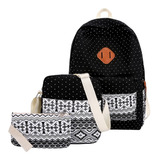 Mochila Estudiantes De 3pcs Tipo Cremallera