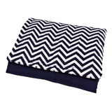 Trocador Portátil Bebê Menino Chevron Marinho 2 Bolsos