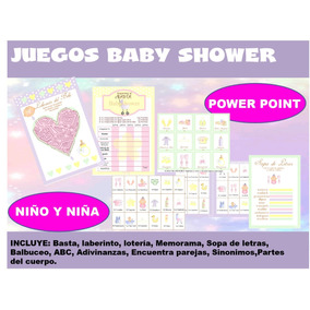 Juegos Para Baby Shower Recuerdos Cotillon Y Fiestas En Mercado