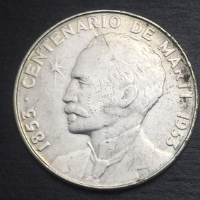 Cuanto Cuesta Un Centenario De Plata En Mercado Libre México Moneda Cuba Un Peso Centenario Marti 1953 Plata