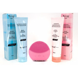 Kit Esponja Eletrica Pre E Pos Make Remove Hidratante Facial