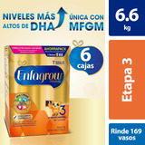 Leche De Crecimiento Enfagrow Etapa 3, 6 Cajas De 1.1 Kg