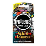 5 Condones Prudence Sabor Y Aroma Chicle, Vete A La Versh