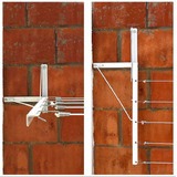 Varal Dobrável Articulável Basculante De Parede Muro