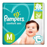 Fraldas Pampers Confort Sec Top Tamanho M 94 Unidades