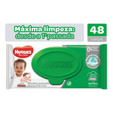 Lenços Umedecidos Huggies Max Clean - 48 Unidades