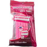 Rastrillos Desechables Banda Lubricante 2 Navajas 5 Pz