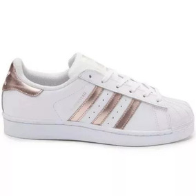 adidas branco com dourado feminino