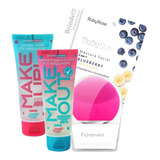 Kit Com Esponja Elétrica + Sabonete Pré E Pós Maquiaguem