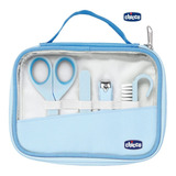 Set Higiene Chicco Tijera Alicate Lima Cepillo Uñas Varon